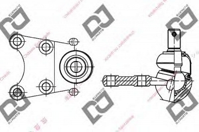 DJ PARTS db1060 -  Несущий / направляющий шарнир